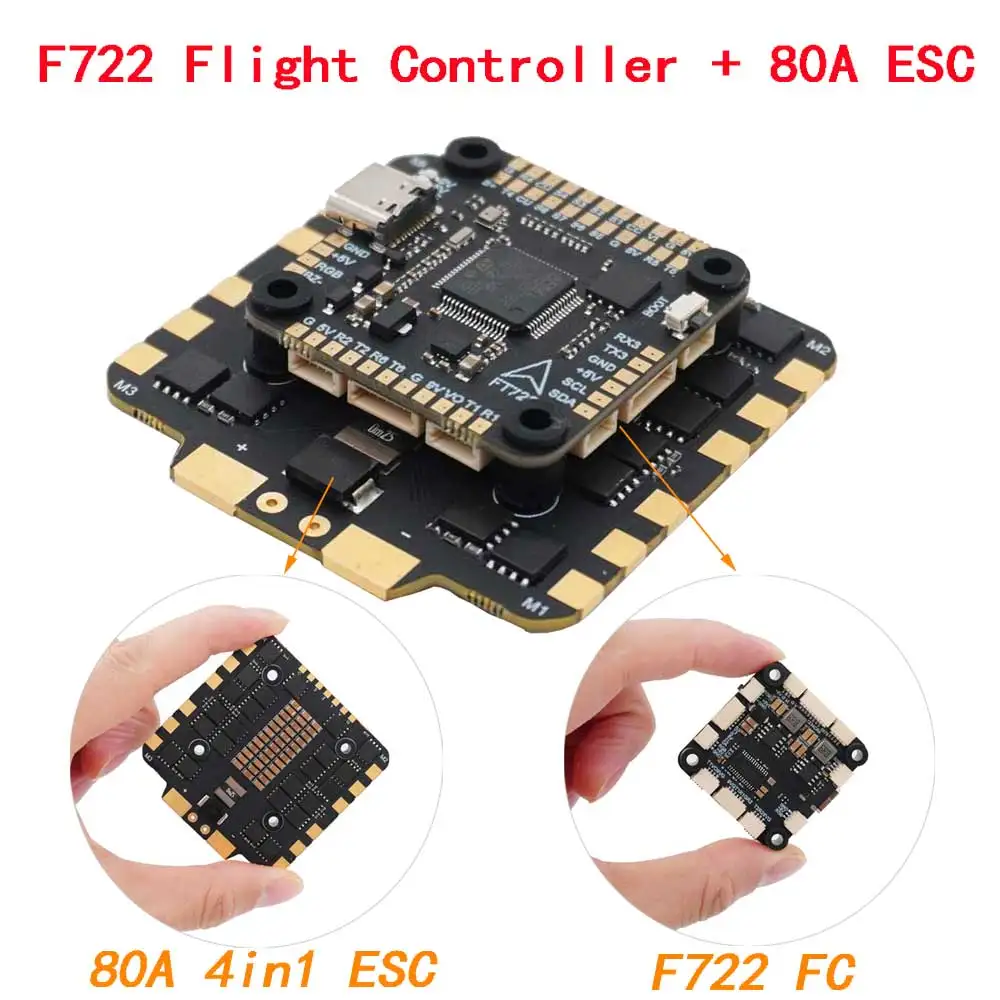 Controlador de vuelo SkyDElF40 - Fpv Flight Controller F7 Stack 60A reseña y precio