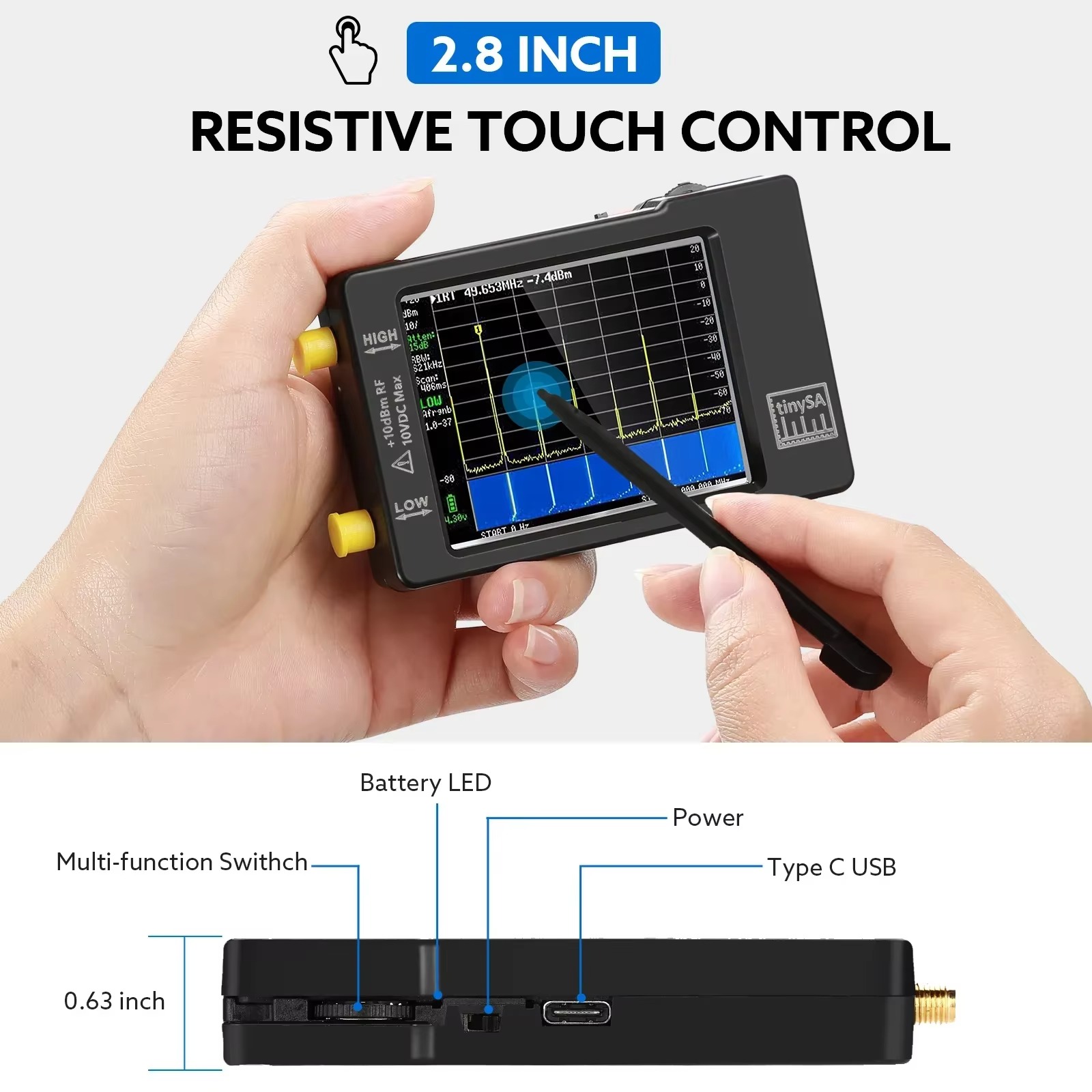 Analizador de Espectro Compact - Signal Generator Spectrum Analyzer reseña y precio