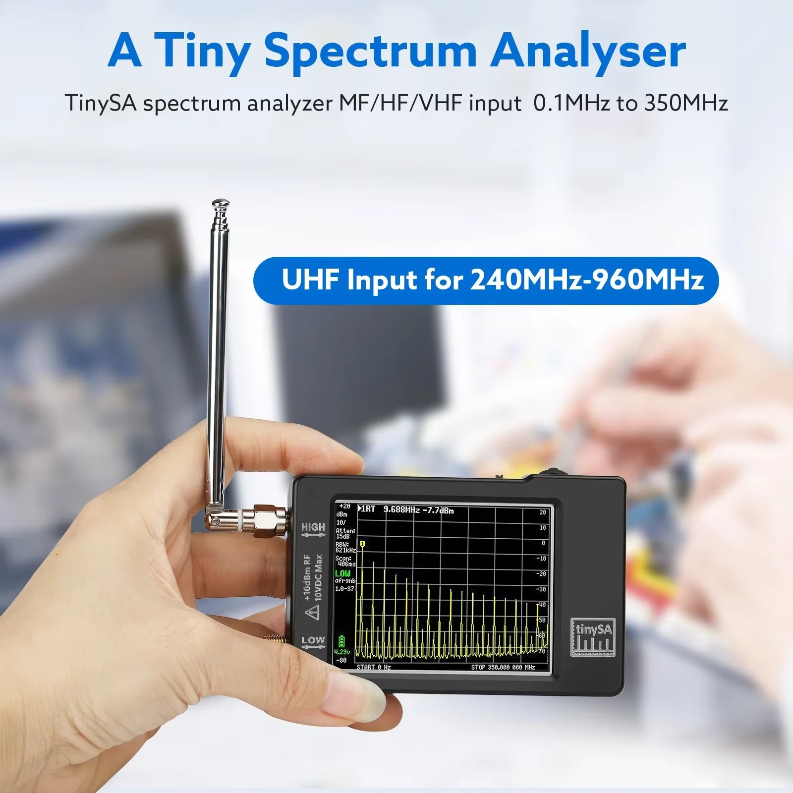 Analizador de Espectro Compact - Signal Generator Spectrum Analyzer reseña y precio